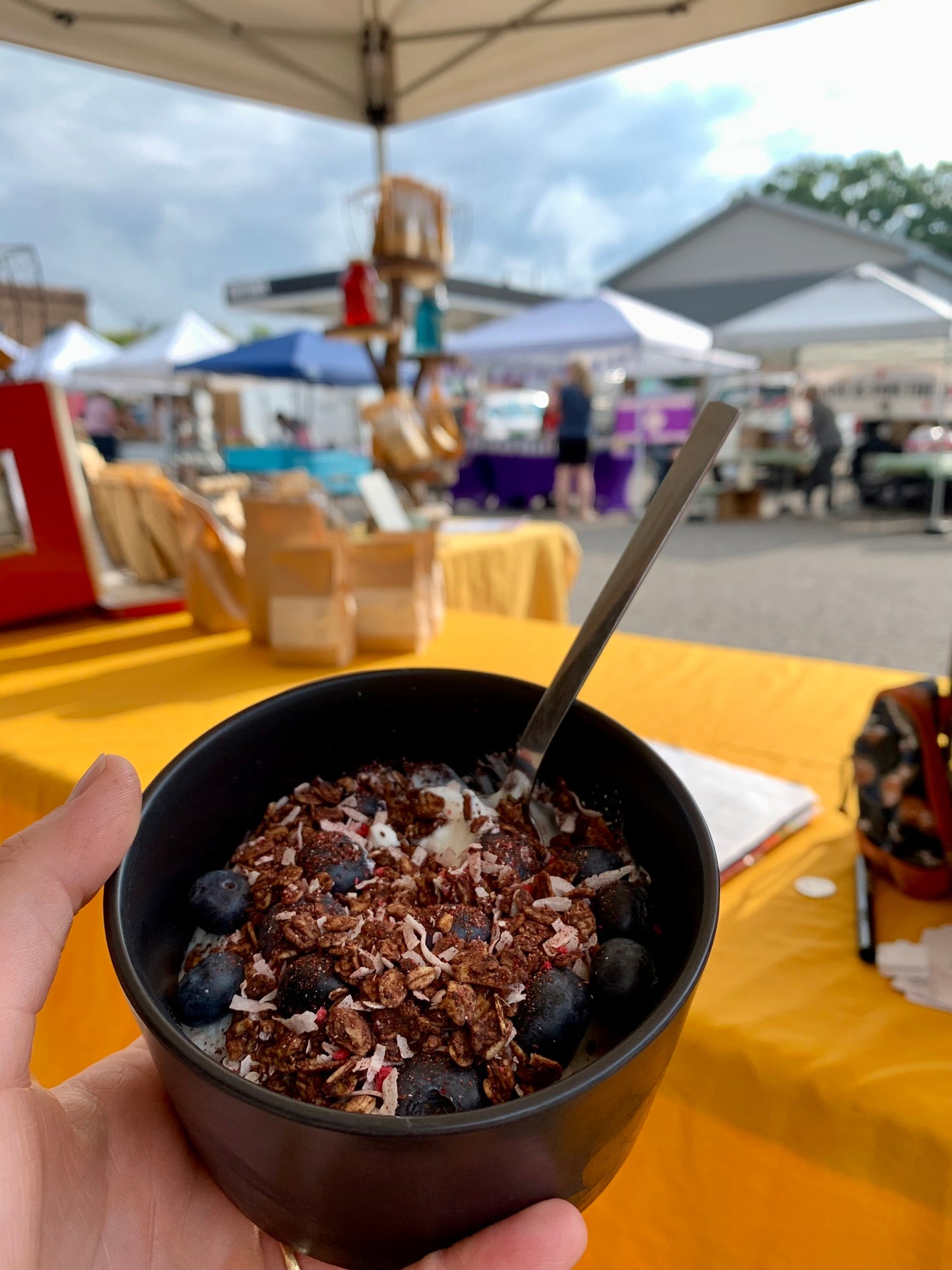 Raspberry Briar Granola is delicious with yogurt, milk, or ice cream