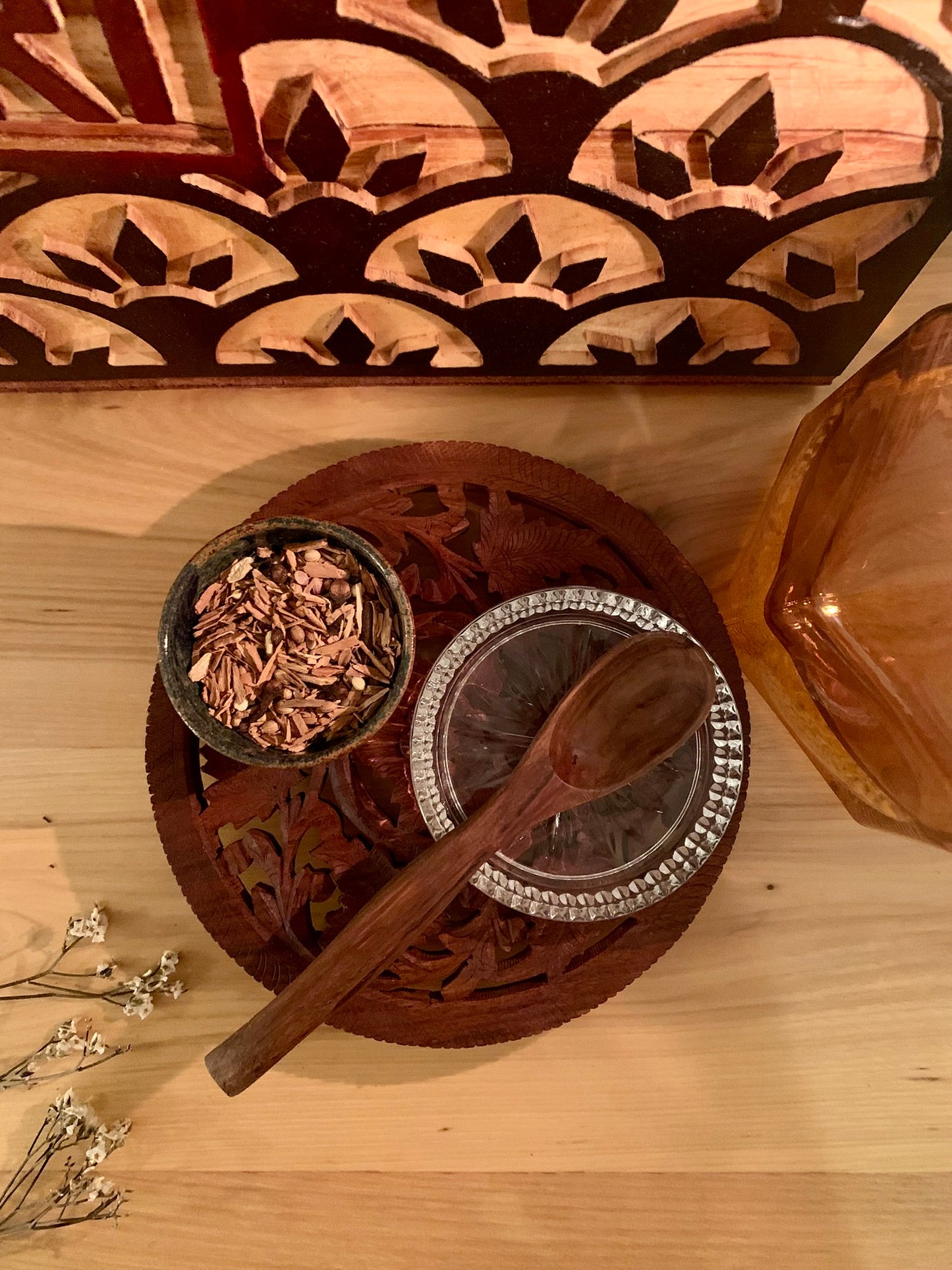 Slow simmer spiced chai framed