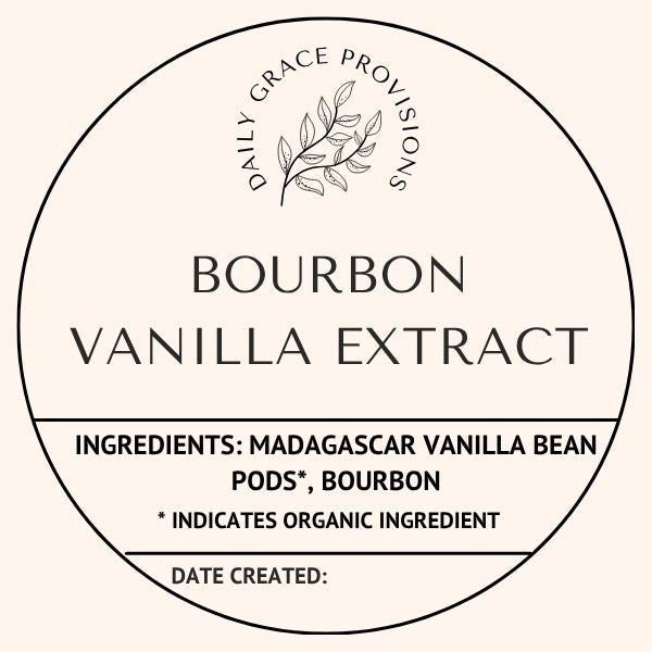 Bourbon Vanilla Extract - Daily Grace Provisions LLC